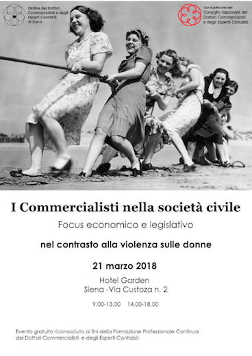 I Commercialisti nella società civile, focus economico e legislativo nel contrasto alla violenza sulle donne